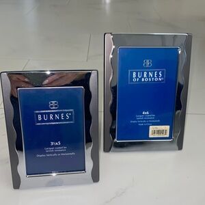 Burnes of Boston Glossy Silver Picture Frames